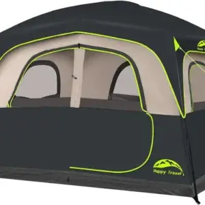 6-Person Waterproof Camping Tent with Rainfly